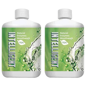 INTELLIGENT 因特力淨酵素漱口水 清新茶香  300ml  2瓶