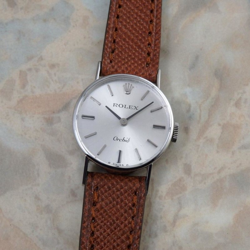 ROLEX レディース アンティーク 18KYG クッションケース