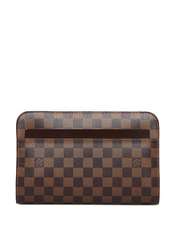Louis Vuitton - 2012 pre-owned Saint Louis clutch bag - women - Canvas - One Size - Brown