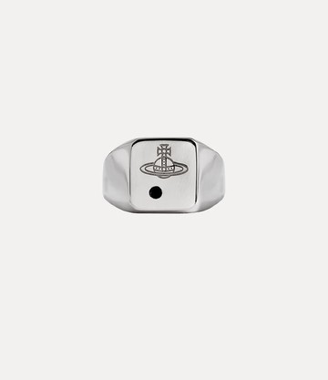 Vivienne Westwood Carlo Ring Silver Silver Cubic Zirconia Unisex