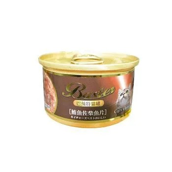 Baster巴絲特 貓罐8號-鮪魚佐柴魚片 80g x 24入