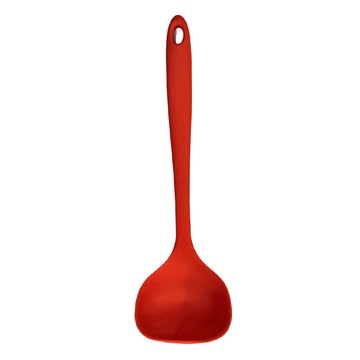 MODU'I BLUEMAMA頂級鉑金矽膠一體廚房烘焙料理工具 大湯勺 耐高溫 易清洗  28 x 9cm  紅色  1個