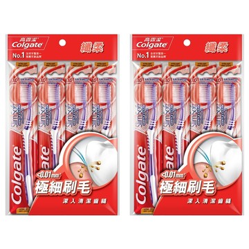 Colgate 高露潔 纖柔牙刷 顏色隨機  4支  2包