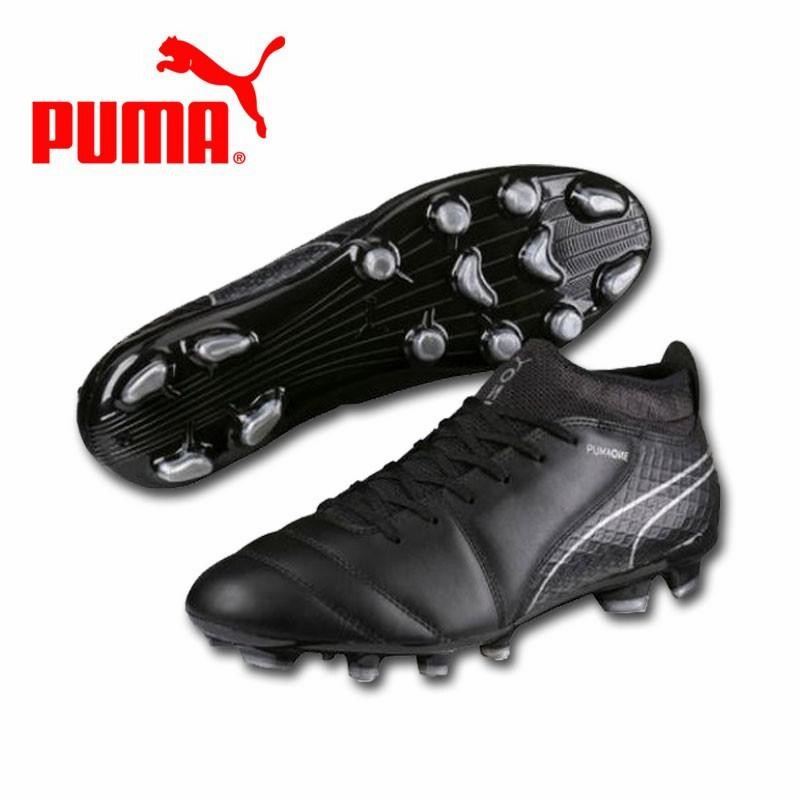 PUMA プーマ ワン 5.1FG/AG（ブラック） Puma One 5.1 FG/AG - Puma Black/Energy Red/Aged Silver