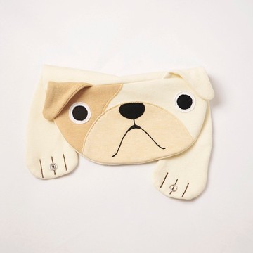 汪汪英式鬥牛犬 有機棉圍兜口水巾