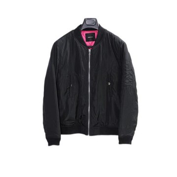 Undercover高橋盾 12AW黑色玫瑰鬼手刺繡經典MA1飛行夾棉夾克 2碼