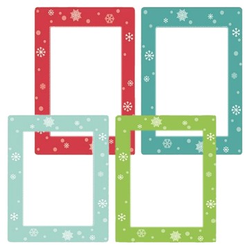 Kiss 貼貼 靜電無痕完美相框貼 四張入 100%PP材質 可回收  綠色 + 紅色  5吋  1包