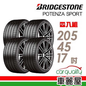 【普利司通 BridgeStone】PTZS 過彎直線穩定性創新3D 輪胎_205/45/17吋_四入組_送安裝+定位(車麗屋)