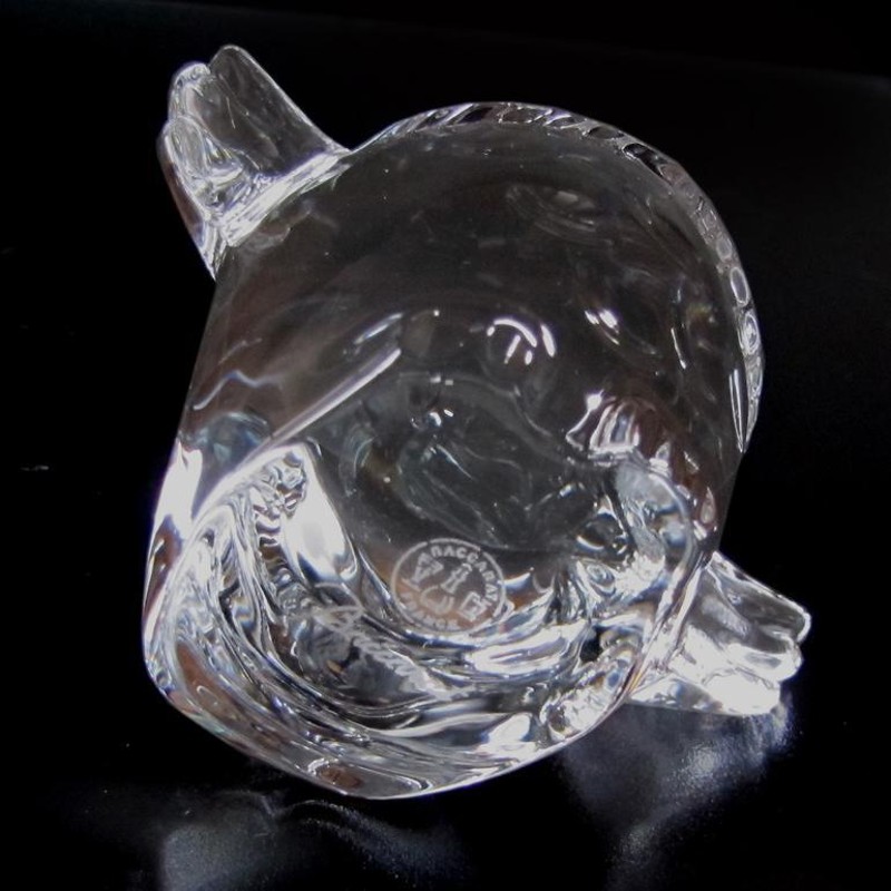 baccara バカラ フクロウ梟クリスタルオブジェ置物