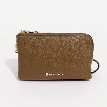 PLAYBOY - 萬用包附手挽帶  Vibe系列 - 咖色
