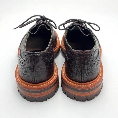 Tricker's トリッカーズ ドレスシューズ KESWICK  サドルシューズ  革靴 ウイングチップ ブラック系