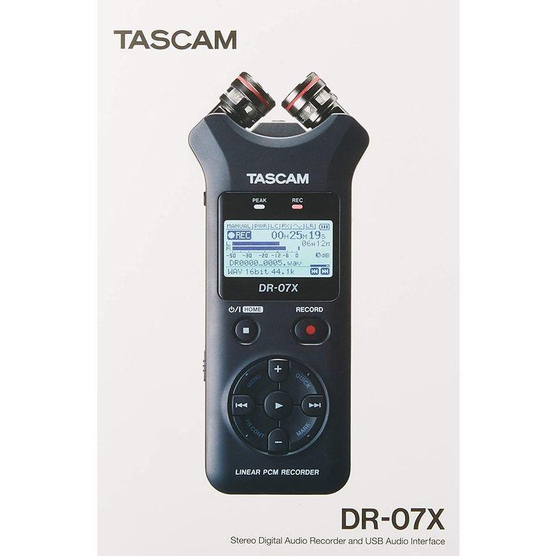 TASCAM(タスカム) DR-07X USB オーディオインターフェース搭載 ステレオ リニアPCMレコーダー ハンディレコーダー USB