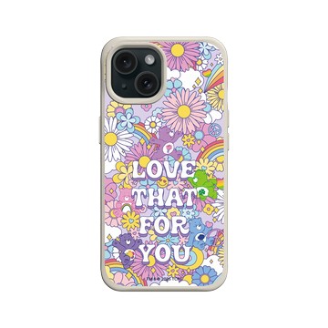 iPhone 15 SolidX 貝殼灰 - Care Bears - Love That For You