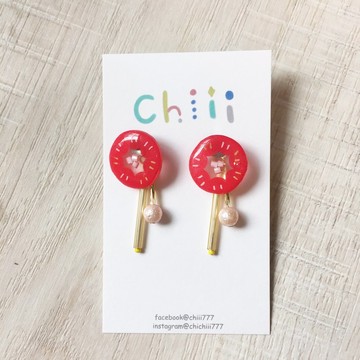 哈娜兩戴夾式/針式耳環