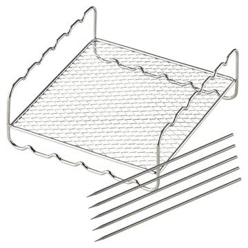 recolte 麗克特 Air Oven 2Way烤架烤串組 氣炸鍋專用 RAO-1RK  160 x 147 x 63mm  1組