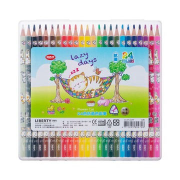 LIBERTY 利百代 小花貓 色鉛筆（PP盒）24支 /盒 CC-875-24PP【APP滿額下單4%點數(單一帳號最高1000點)】7/31止