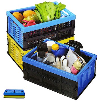 [愛收納] 疊疊樂 摺疊式收納籃三件組(小)