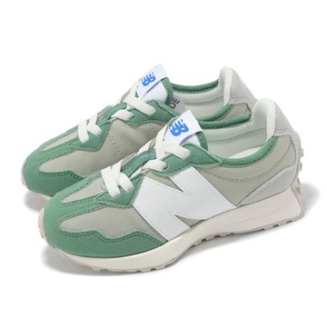 New Balance NB 童鞋 327 寬楦 中童 綠 灰 綠頭鴨 雨雲灰 復古 休閒鞋 NB  PH327CM-W