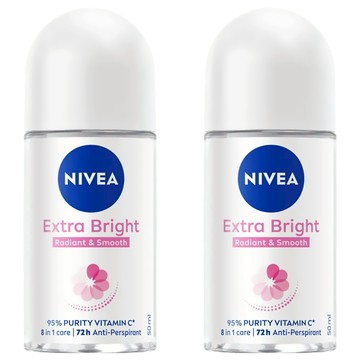 NIVEA 妮維雅 止汗爽身乳液 美白系列  50ml  2瓶