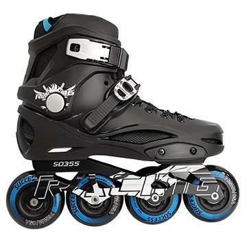 SUCCESS 成功 成人平花直排鞋 S0355 型號 鋁合金底座 ABEC-7 碳鋼培林 加大PU輪  黑色  45(28cm)  1雙
