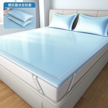2025新款冰絲涼席可機洗夏天超涼感軟席夏季床笠款席子a類母嬰級