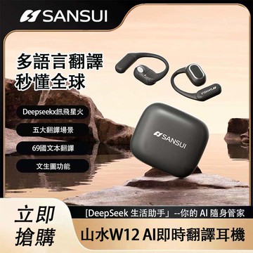 耳掛式同聲翻譯藍牙耳機 AI同聲互譯 HIFI高音質 交換禮物