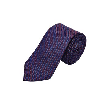 絲質格紋配襯領帶/梅子酒紫色 | 3110065085