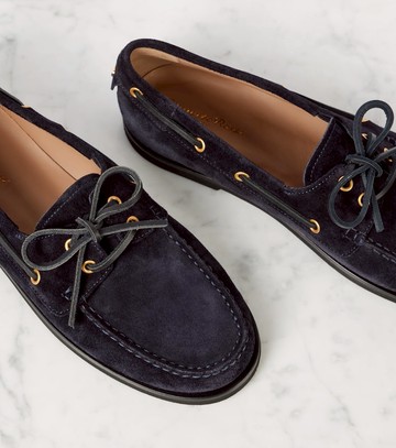 Gianvito Rossi Vandée suede boat shoes