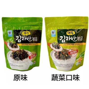 韓國 SAJO 海苔酥（原味70g／蔬菜口味 50g）夾鏈袋裝【快速出貨】思潮 拌飯炒海苔 海苔香鬆 太陽牌 AAA