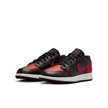 NIKE 休閒鞋 女鞋 大童 運動鞋 AJ1 AIR JORDAN 1 LOW GS 黑紅 553560-067