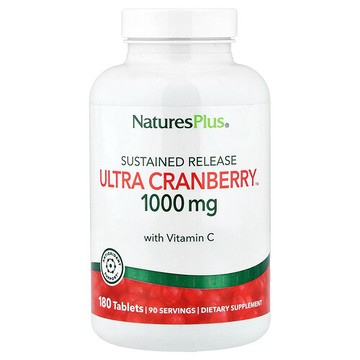 NaturesPlus, 超濃縮蔓越莓™，緩釋，180 片