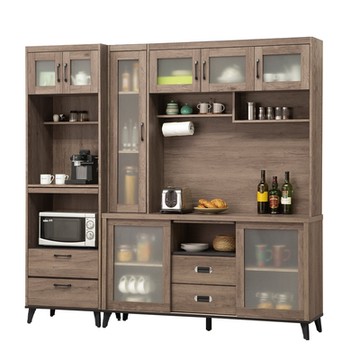 唯熙傢俱-樂娜灰橡色7尺餐櫥櫃