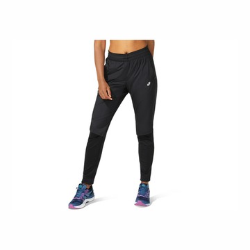 Asics RACE PANT [2012B916-001] 女 長褲 運動 服貼 輕量 舒適 膝蓋 開口 立體 黑