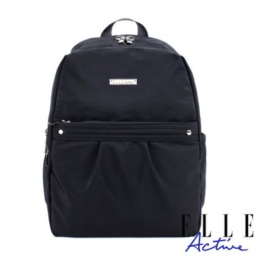 【ELLE Active】知性優雅系列-後背包-黑色