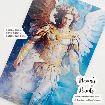 ⭐️已售出 3 件⭐️《大天使米迦勒》☘️ 神秘復古風格 適用於錢包/手機的藝術卡 塑膠材質