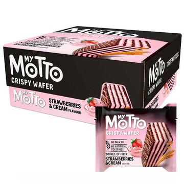 [COSCO代購6] D463941 MY MOTTO 歐式草莓風味威化餅 30公克 X 20包