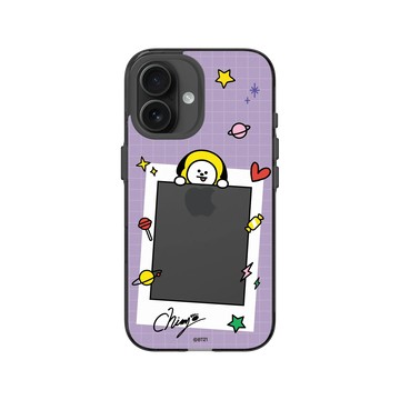 iPhone 16 Clear (相機按鈕) 酷墨灰 - BT21 - CHIMMY Stay With You
