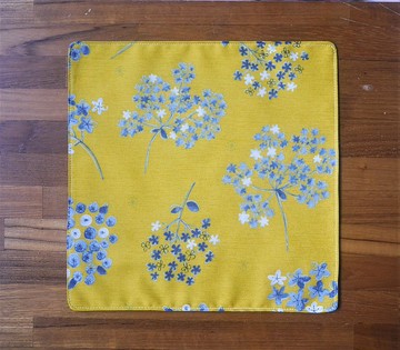 台灣純棉手帕=繁星花=芥末黃(共3色)