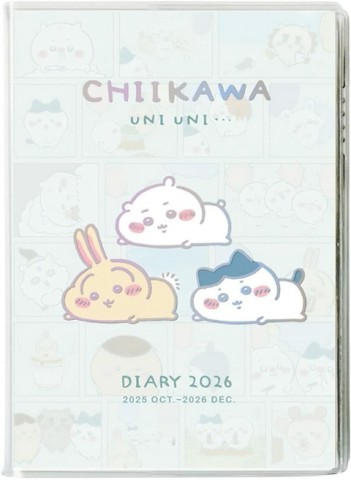 吉伊卡哇特製隨身筆記本 2026（うにうに）