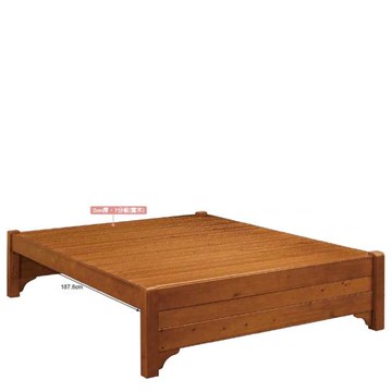 AS雅司-達佐樟木色5.2尺實木床底-156*201.6*46.8cm