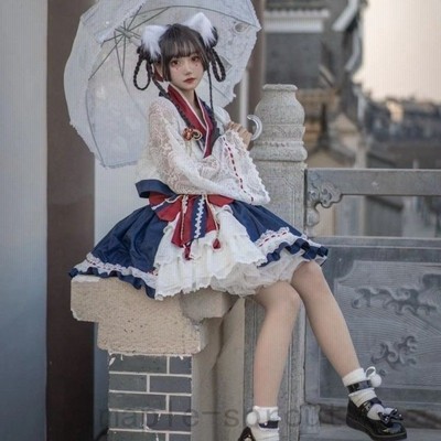 長袖 コスプレ 衣装 森ガール可愛い ゆめかわいい 女の子 セット ワンピース ロリータ 通販 Lineポイント最大get Lineショッピング