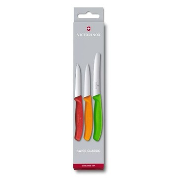 【Victorinox 瑞士維氏】SWISS CLASSIC 削皮刀具組 3件裝(6.7116.32)【墊腳石】