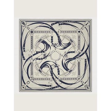 清晨漫步 氣質H真絲羊毛羊絨140大方巾秋冬夏季保暖絲絨雙面披肩