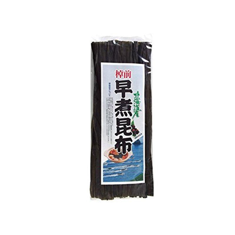 棹前早煮昆布 200g (北海道産コンブ使用) 一番柔らかい時期に採取した完熟前の棹前昆布 (天然さおまえこんぶ)