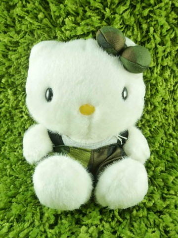 【震撼精品百貨】Hello Kitty 凱蒂貓 KITTY絨毛娃娃-迷彩 震撼日式精品百貨