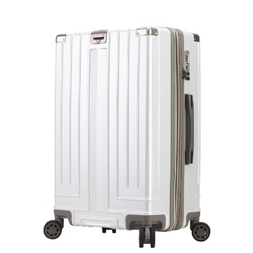 Bogazy Stacy POLO星際幻影 25吋海關鎖可加大輕量行李箱/聯名款(米蘭白)