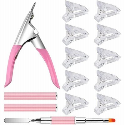 12個セットジェルネイルエクステンションキット ネイルチップクリップ ネイルクリップ 10アクリルネイルチップクリップ 1 ネイルチップカッター 1 通販 Lineポイント最大get Lineショッピング