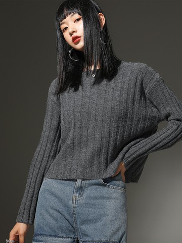 新款春秋季毛衣針織衫女外穿寬松慵懶風顯瘦套頭百搭長袖上衣