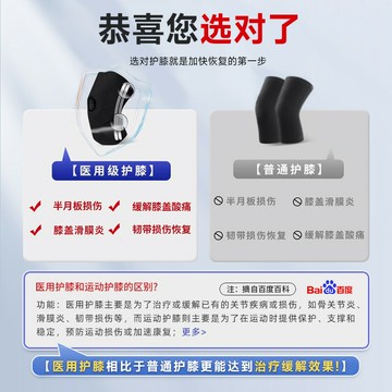 恒品半月板專用護膝男女士運動膝關節髕骨保護套跑步跳繩護具