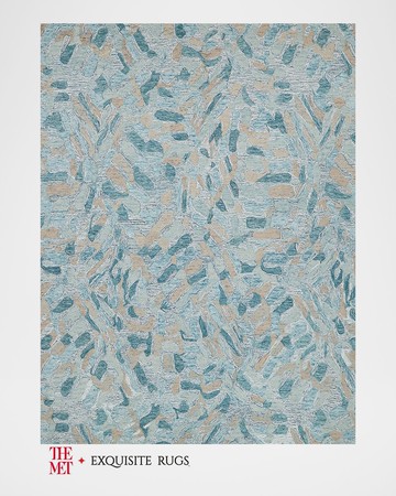 Botanica Hand-Tufted Turquoise Rug, 9' x 12'